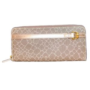 Nina Ricci Brown Leather Long Wallet